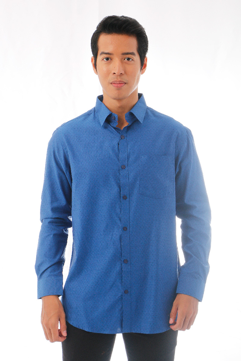 Schilleo Dots Long Sleeve Shirt – Malaysia's Best Online Fabric Store ...