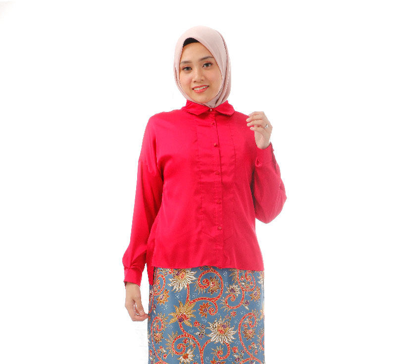 Adaraa Satin Shirt – Malaysia's Best Online Fabric Store – Kamdar